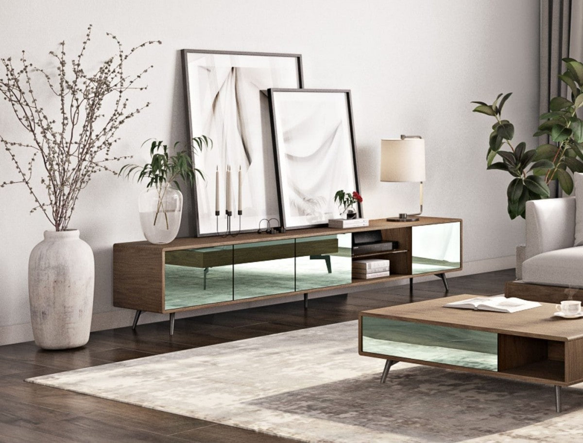 Aiden Walnut TV Stand