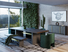 Load image into Gallery viewer, Albany Dark Grey &amp; Walnut Buffet
