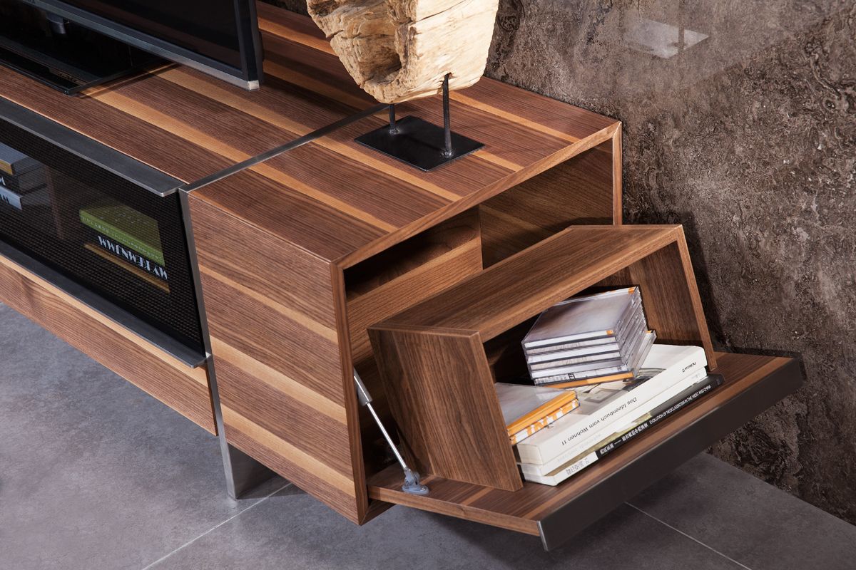 Alan Modern Walnut TV Unit