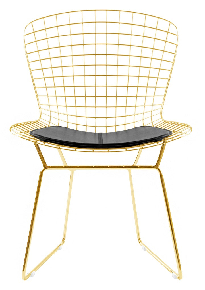 Bertoia Wire Side Chair Gold Finish