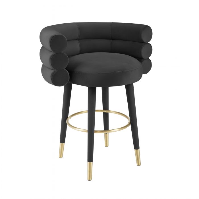 Betty Velvet Counter Stool