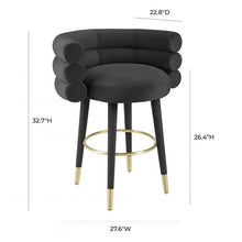 Load image into Gallery viewer, Betty Velvet Counter Stool