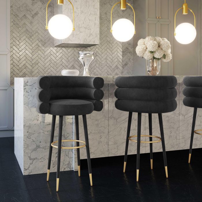 Betty Velvet Counter Stool