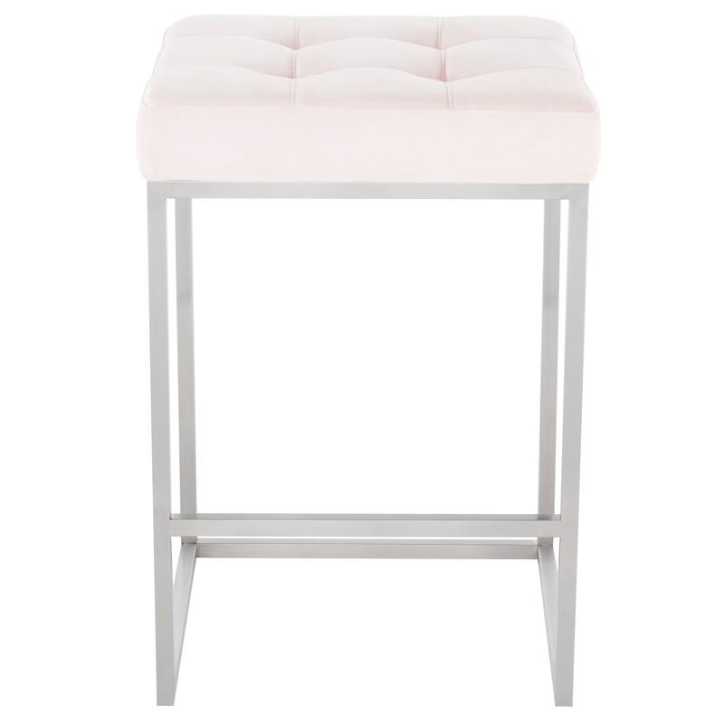 Chi Counter Stool in Brushed Stainless
