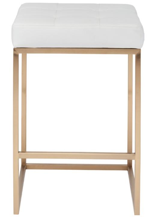 Chi Counter Stool In Gold Finish