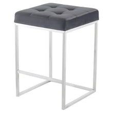 Load image into Gallery viewer, Chi Counter Stool in Brushed Stainless