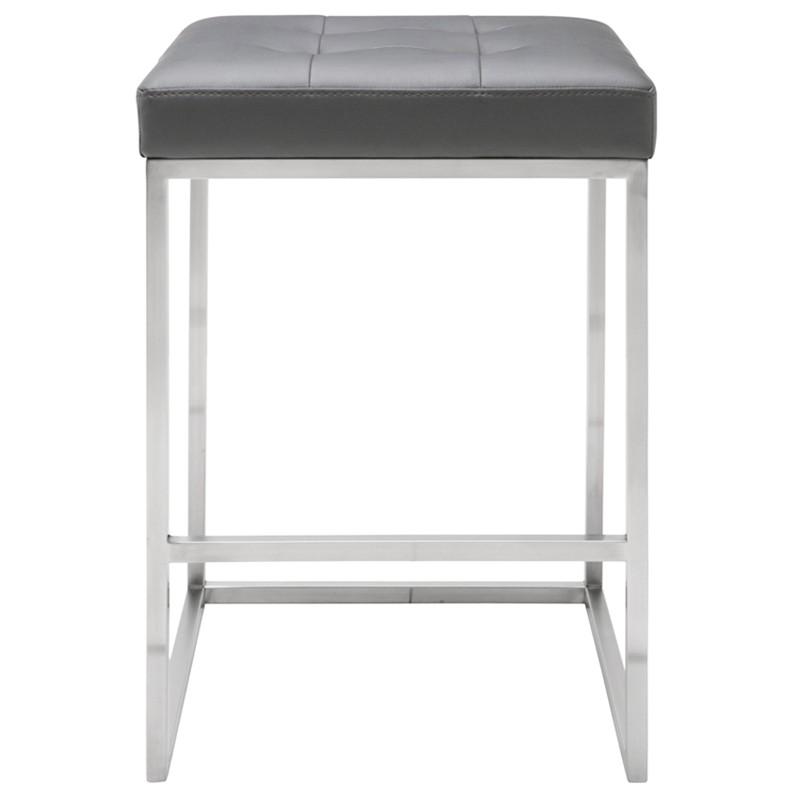 Chi Counter Stool in Brushed Stainless
