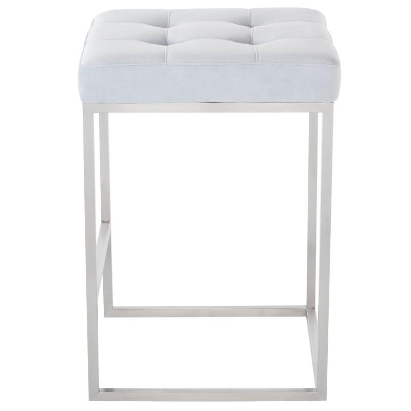 Chi Counter Stool in Brushed Stainless
