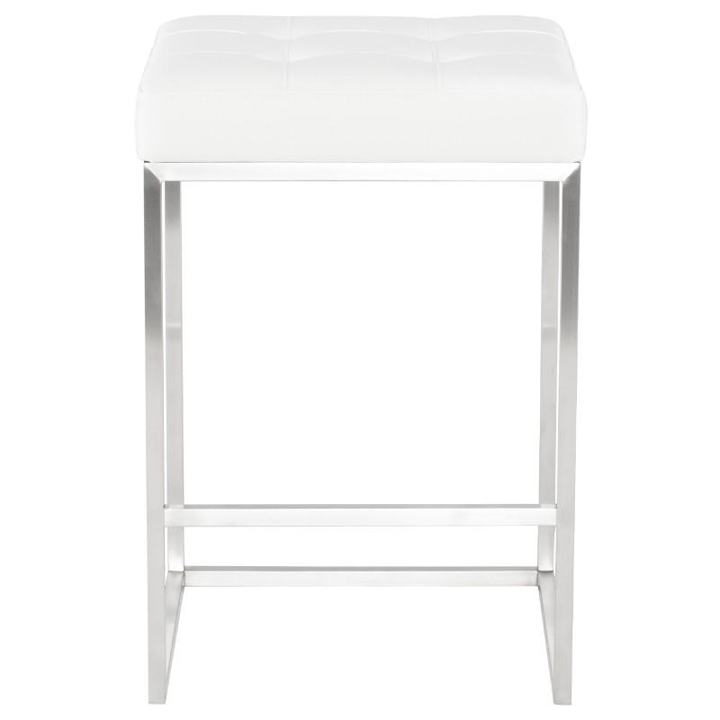 Chi Counter Stool in Brushed Stainless
