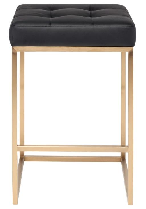 Chi Counter Stool In Gold Finish