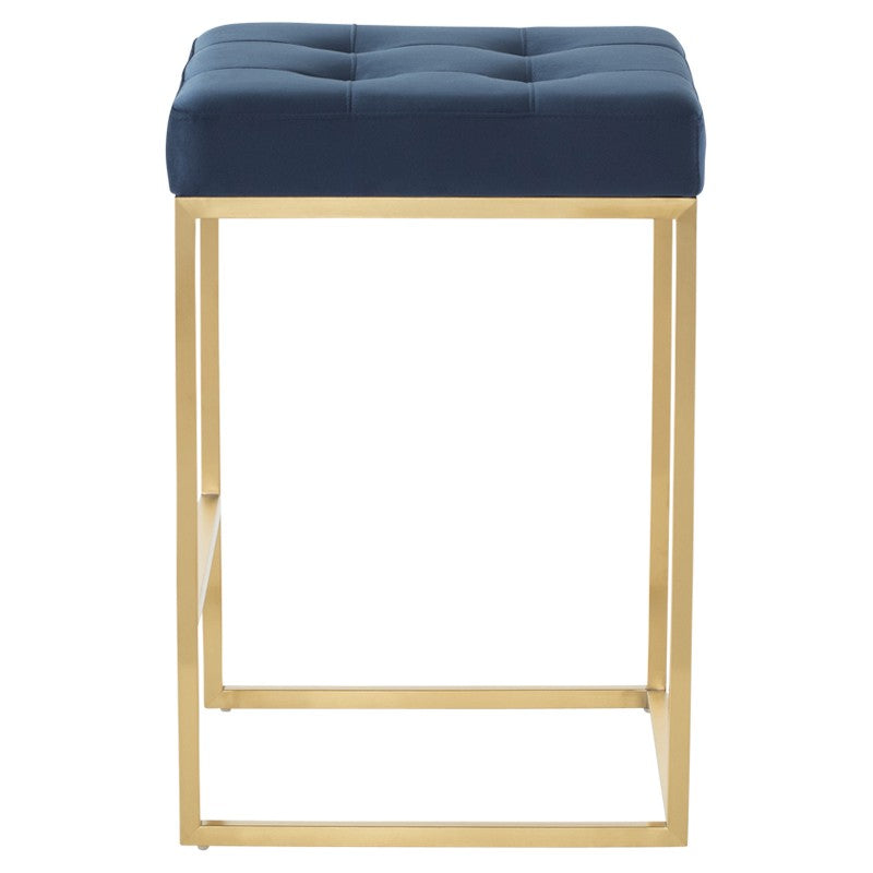 Chi Counter Stool In Gold Finish