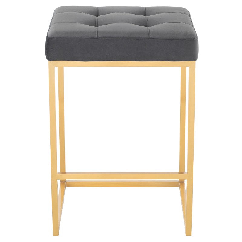 Chi Counter Stool In Gold Finish