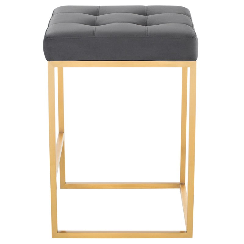 Chi Counter Stool In Gold Finish