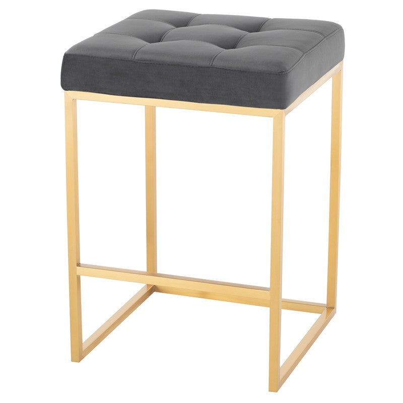 Chi Counter Stool In Gold Finish