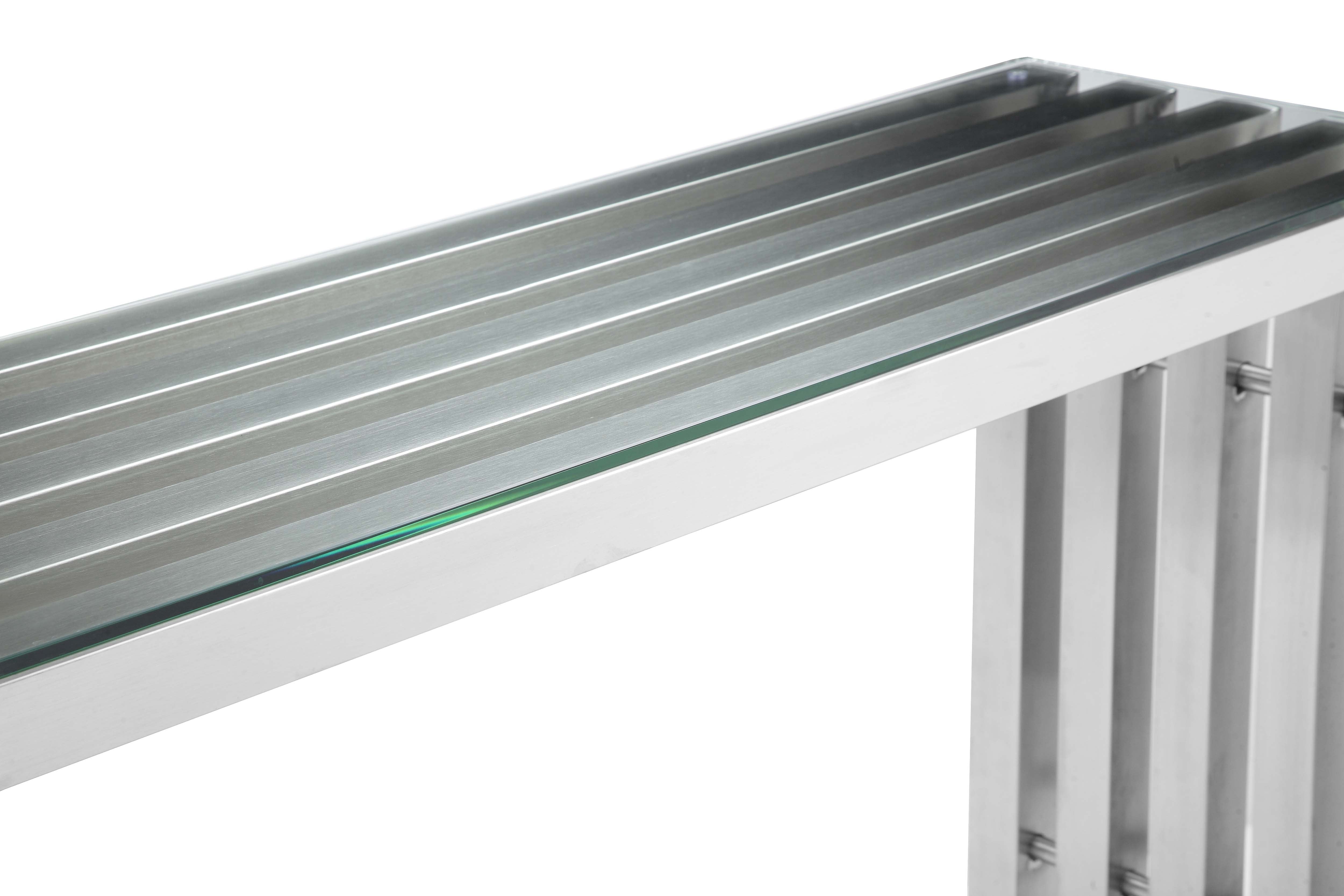 City Stainless Steel Console Table