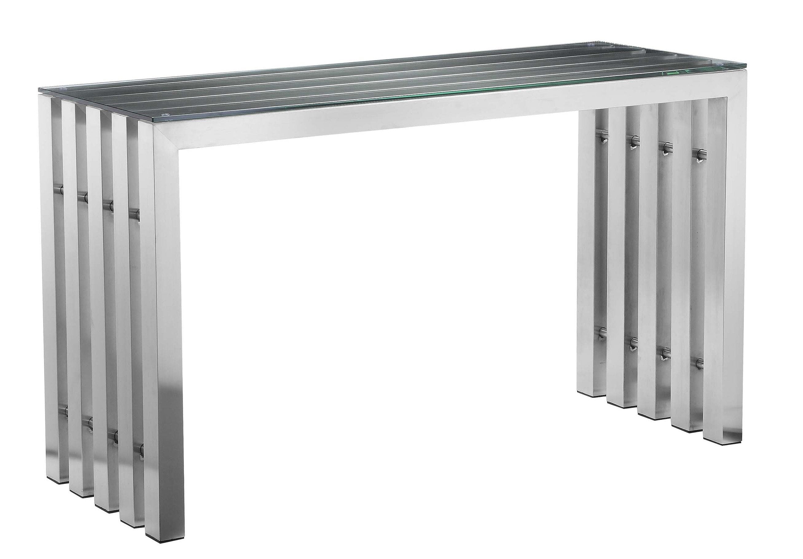 City Stainless Steel Console Table