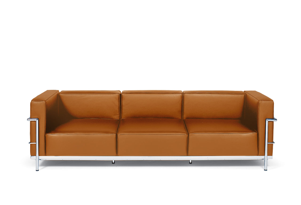 Le Corbusier LC3 Grande Sofa in Italian Leather