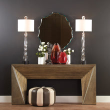 Load image into Gallery viewer, Deco 72&quot; Console Table Brass Sheeting