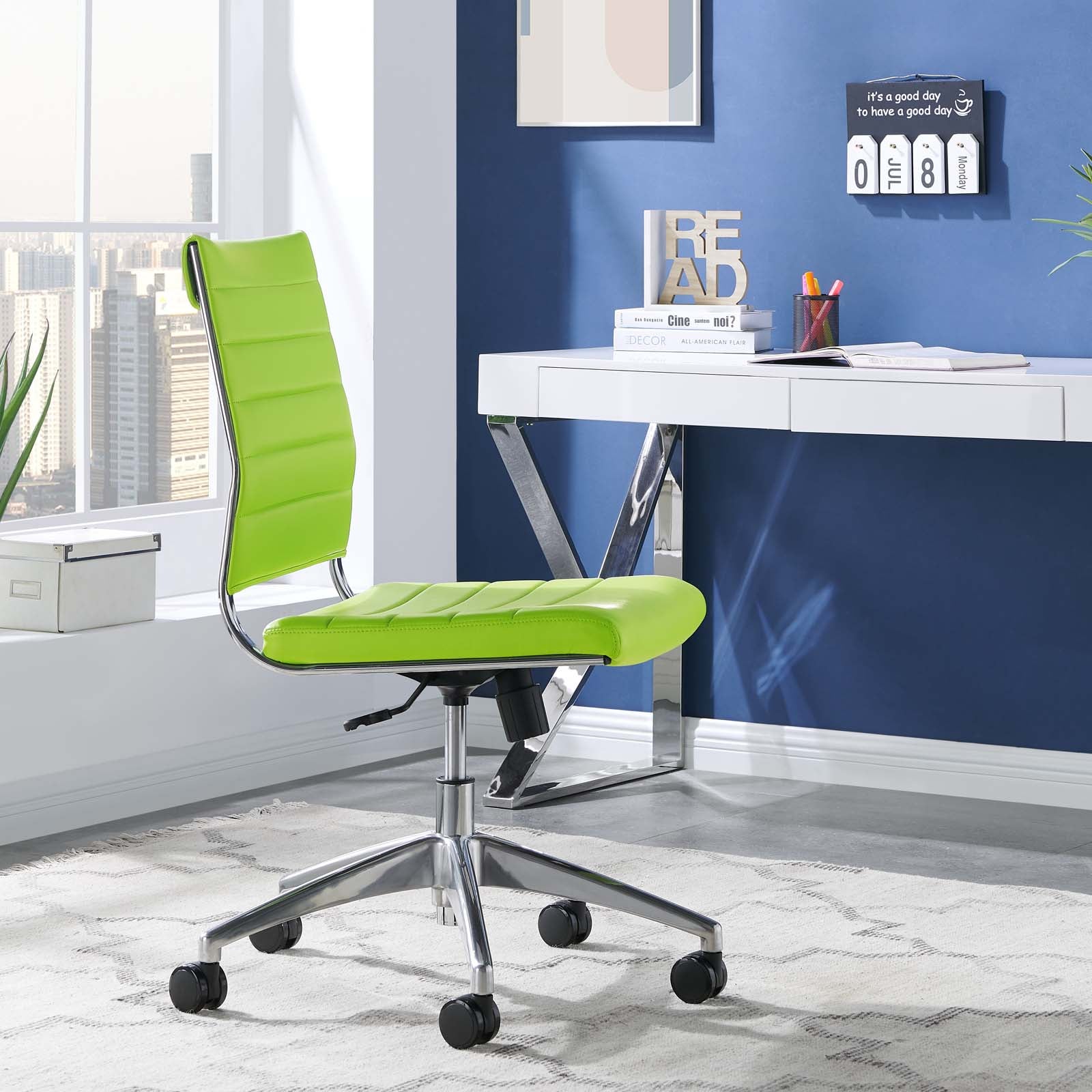 Deluxe Armless Mid Back Office Chair