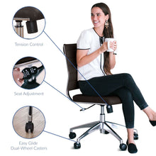 Load image into Gallery viewer, Deluxe Armless Mid Back Office Chair
