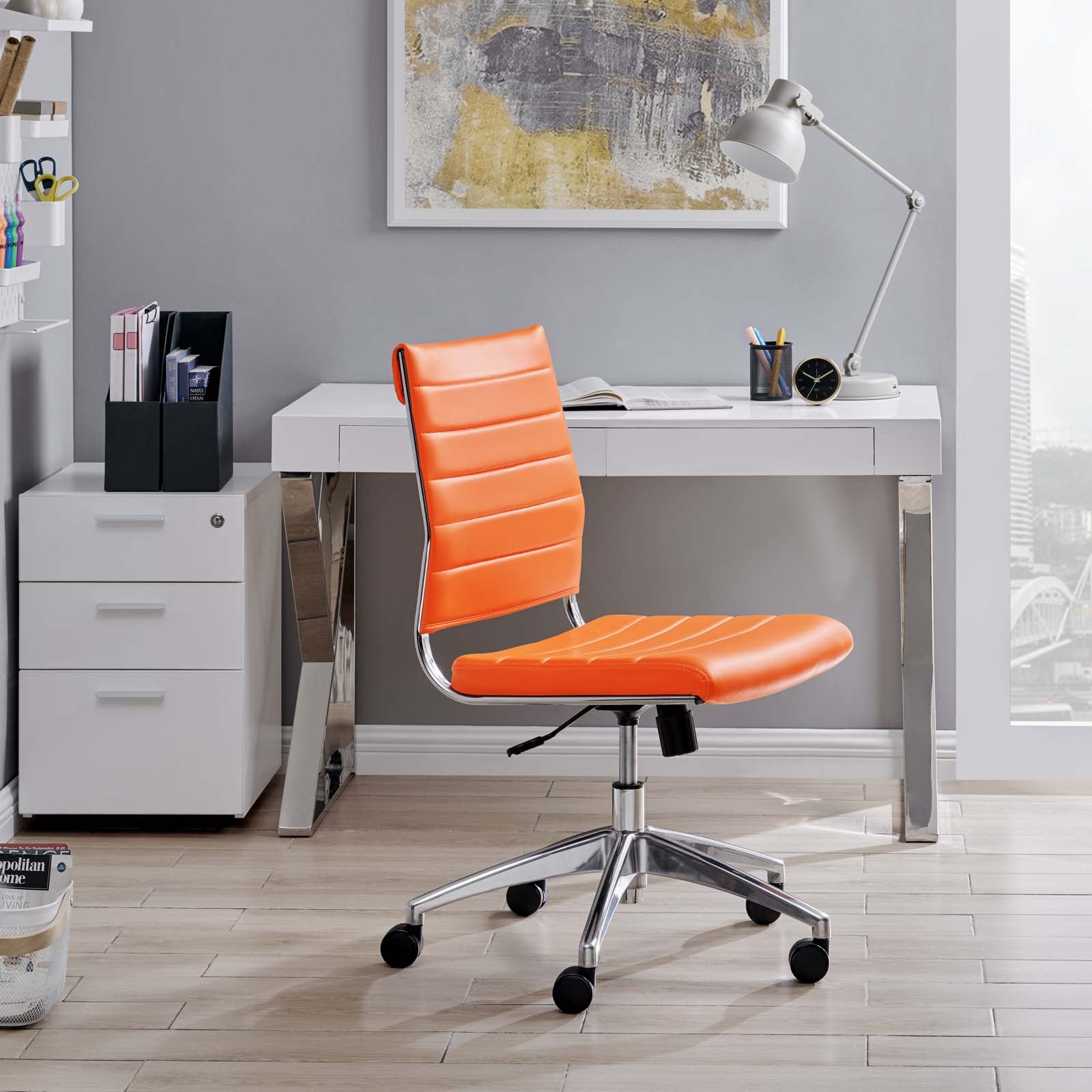 Deluxe Armless Mid Back Office Chair
