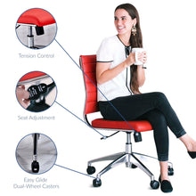 Load image into Gallery viewer, Deluxe Armless Mid Back Office Chair
