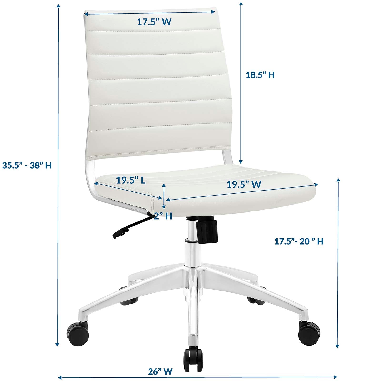 Deluxe Armless Mid Back Office Chair
