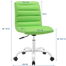 Load image into Gallery viewer, Nova Armless Mid Back Office Chair