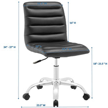 Load image into Gallery viewer, Nova Armless Mid Back Office Chair