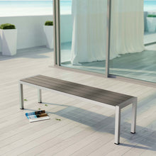 Load image into Gallery viewer, Coast Outdoor Patio Aluminum Bench