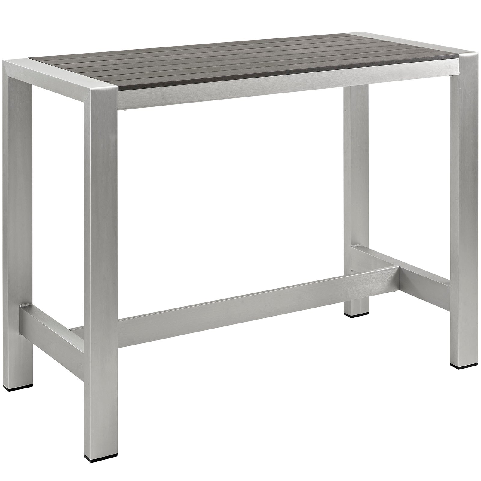 Coast Outdoor Patio Aluminum Rectangle Bar Table