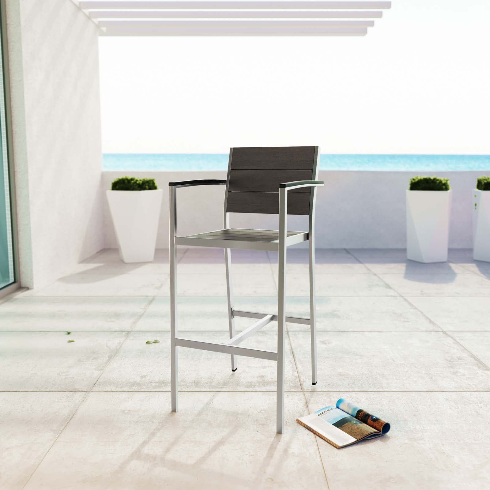 Coast Outdoor Patio Aluminum Bar Stool