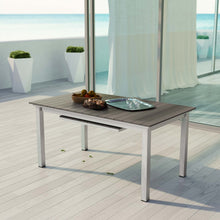 Load image into Gallery viewer, Coast Outdoor Patio Aluminum Wood Dining Table