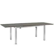 Load image into Gallery viewer, Coast Outdoor Patio Aluminum Wood Dining Table