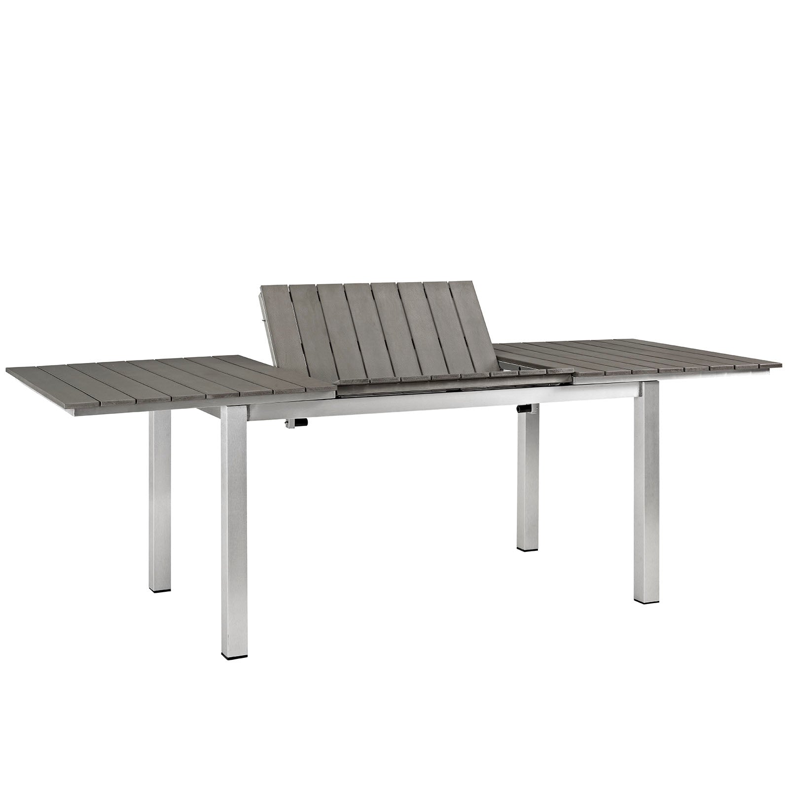 Coast Outdoor Patio Aluminum Wood Dining Table