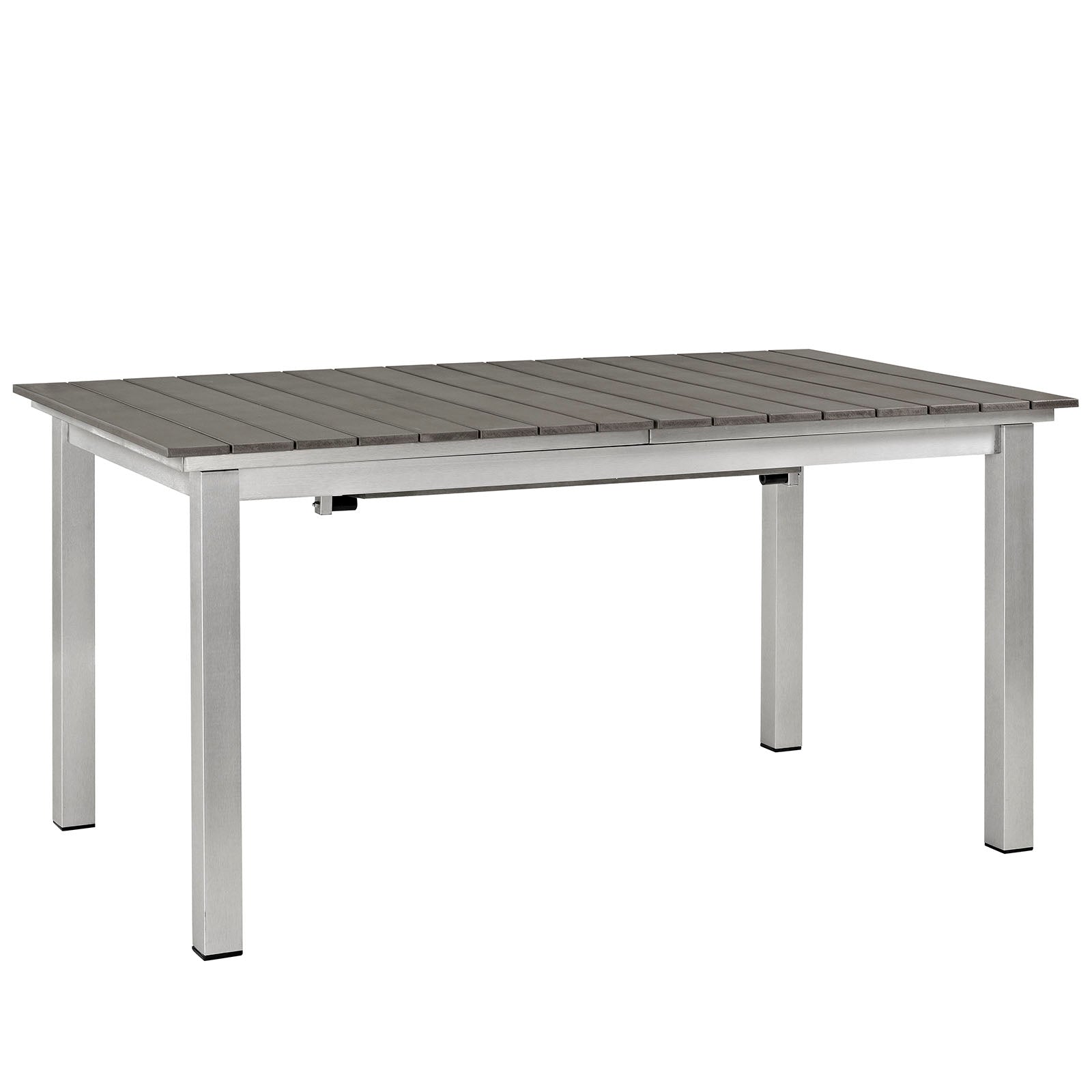 Coast Outdoor Patio Aluminum Wood Dining Table