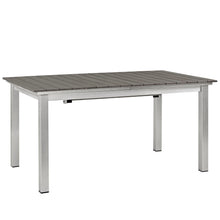 Load image into Gallery viewer, Coast Outdoor Patio Aluminum Wood Dining Table
