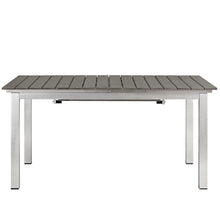Load image into Gallery viewer, Coast Outdoor Patio Aluminum Wood Dining Table