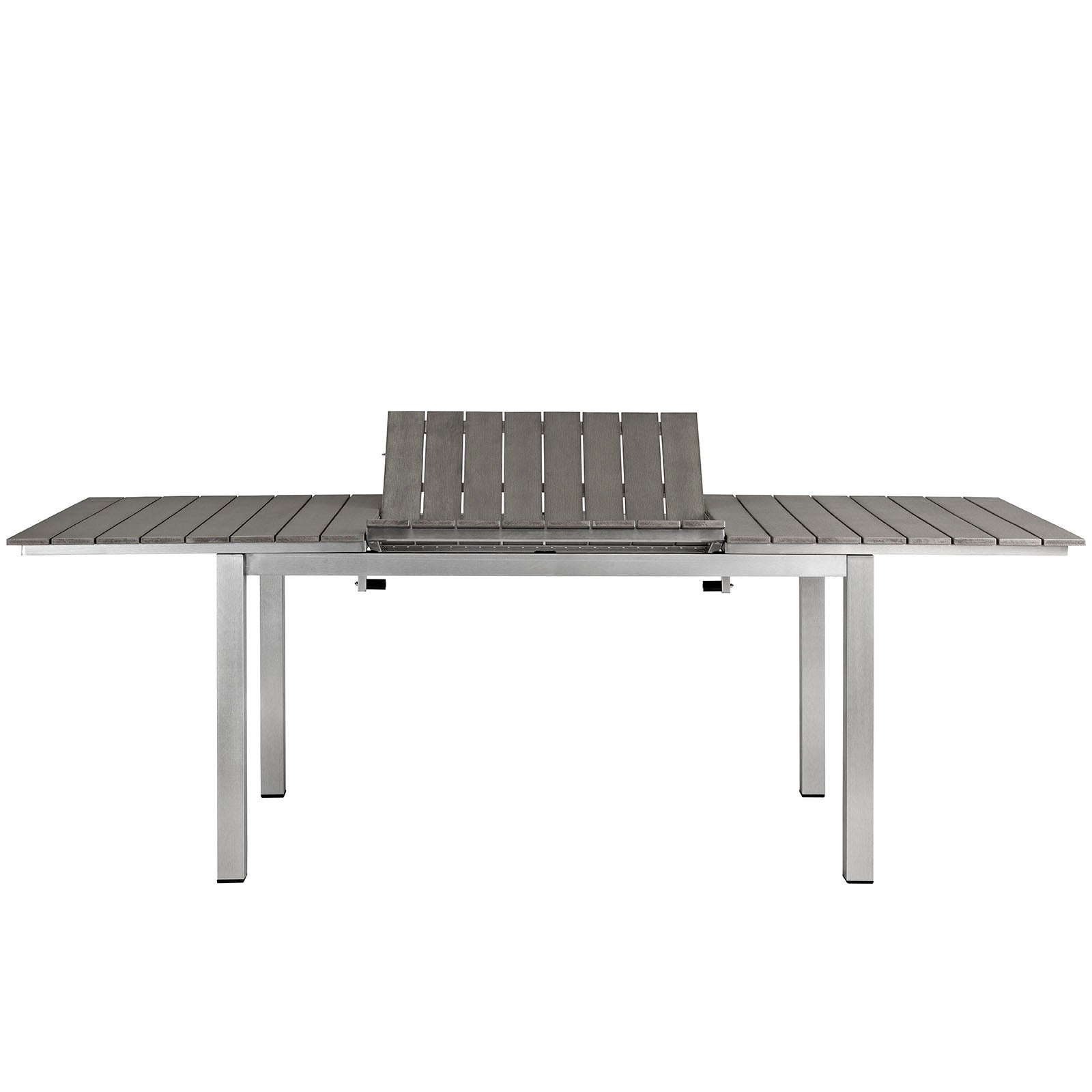 Coast Outdoor Patio Aluminum Wood Dining Table