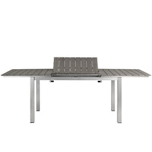 Load image into Gallery viewer, Coast Outdoor Patio Aluminum Wood Dining Table