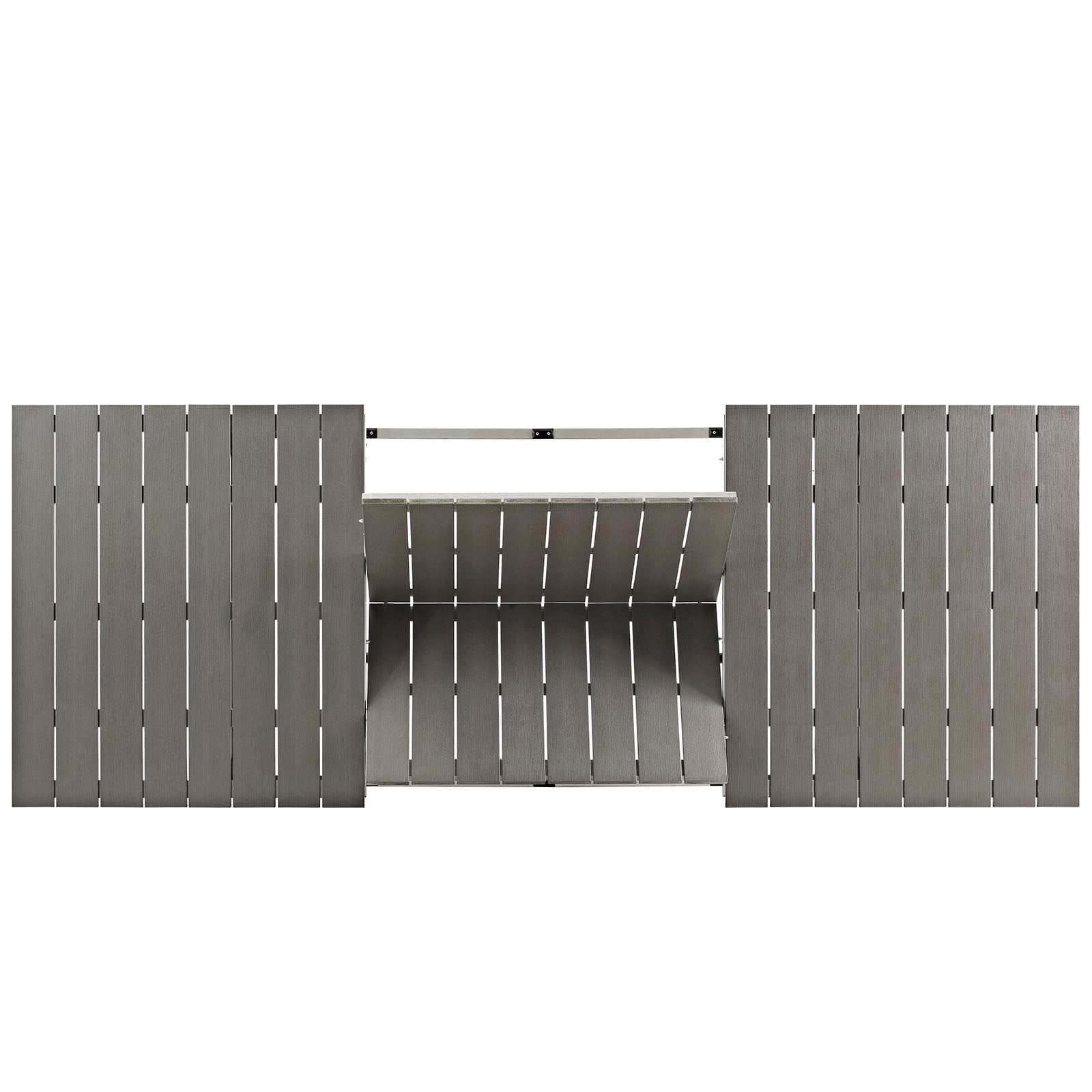 Coast Outdoor Patio Aluminum Wood Dining Table