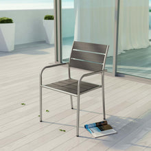 Load image into Gallery viewer, Coast Outdoor Patio Aluminum Dining Rounded Armchair