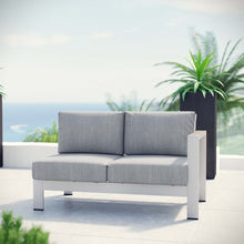 Load image into Gallery viewer, Coast Right-Arm Corner Sectional Outdoor Patio Aluminum Loveseat