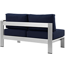 Load image into Gallery viewer, Coast Right-Arm Corner Sectional Outdoor Patio Aluminum Loveseat
