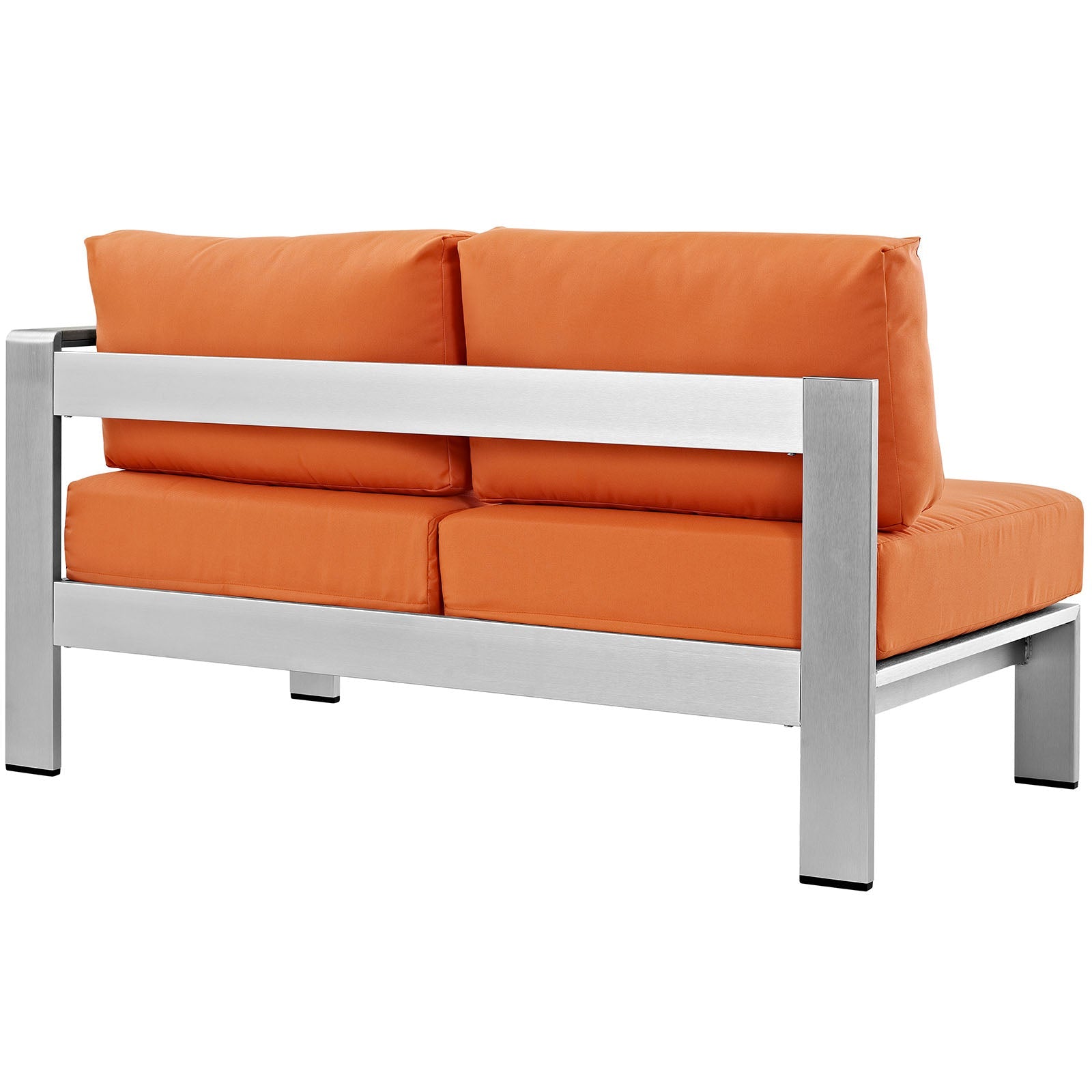 Coast Right-Arm Corner Sectional Outdoor Patio Aluminum Loveseat