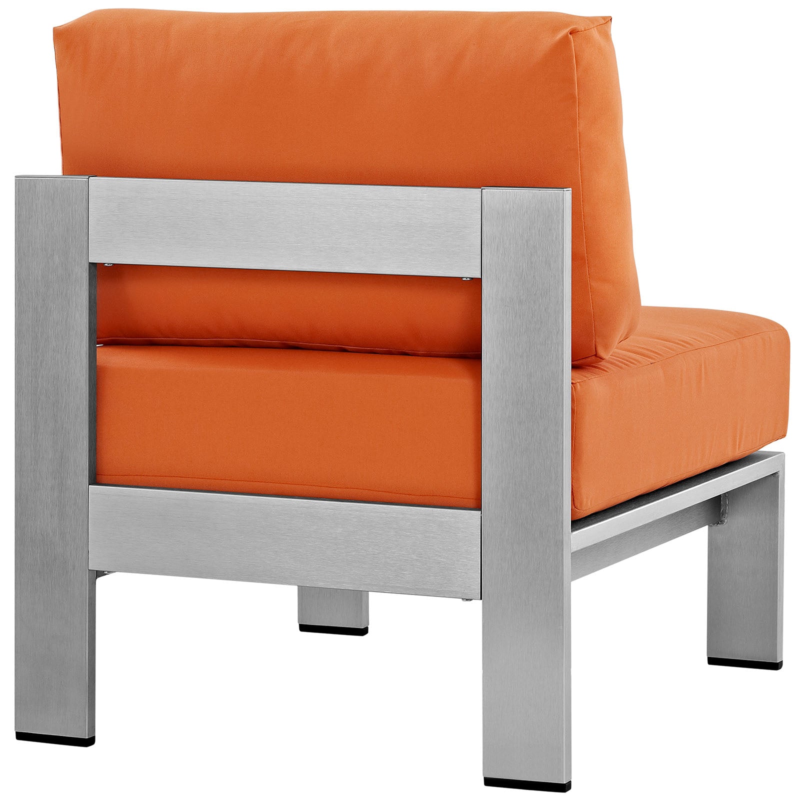 Coast Armless Outdoor Patio Aluminum Chair
