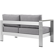 Load image into Gallery viewer, Coast Left-Arm Corner Sectional Outdoor Patio Aluminum Loveseat