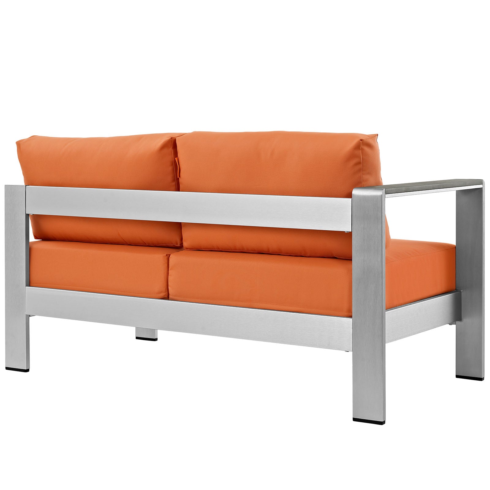Coast Left-Arm Corner Sectional Outdoor Patio Aluminum Loveseat