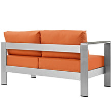 Load image into Gallery viewer, Coast Left-Arm Corner Sectional Outdoor Patio Aluminum Loveseat