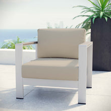 Load image into Gallery viewer, Coast Outdoor Patio Aluminum Armchair